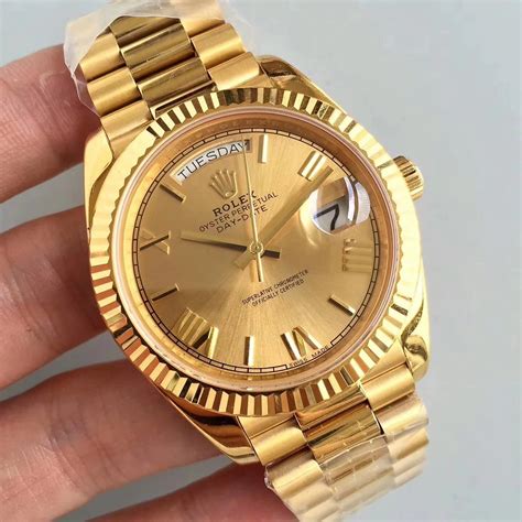 fake rolex day date gold diamond|immitation Rolex watches.